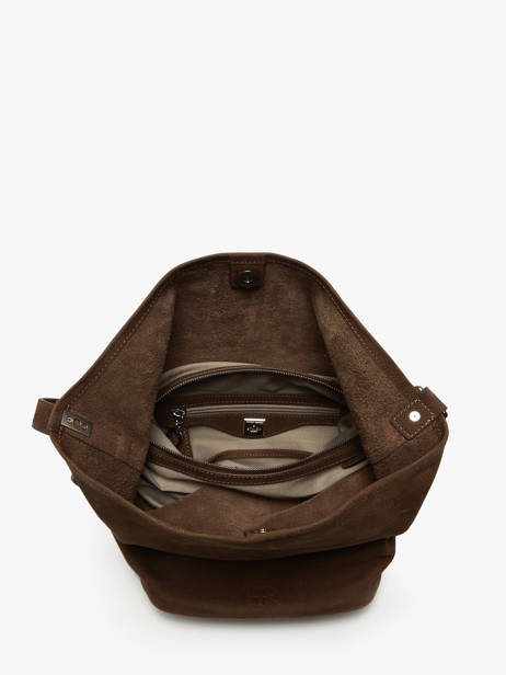 Cross Body Tas Cavalier Nubuck Leder Etrier Bruin cavalier nubuck ECAN126M ander zicht 3